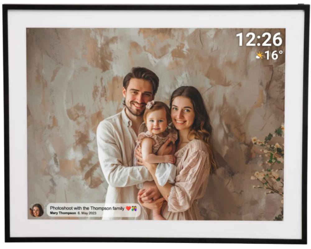 Digitalni foto okvir za slike Denver Frameo 19" 32GB PFF-1970 - crni